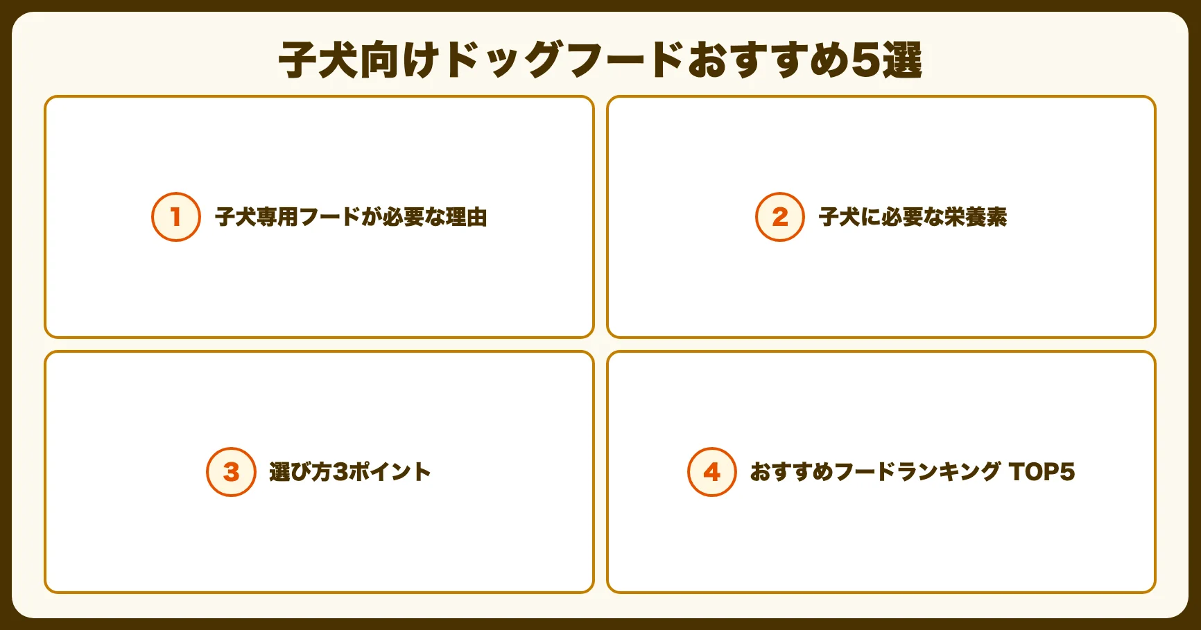 子犬におすすめのドッグフード5選