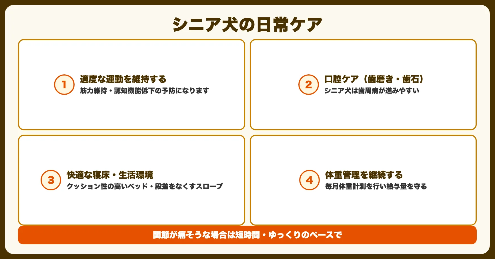 日常ケアのポイント
