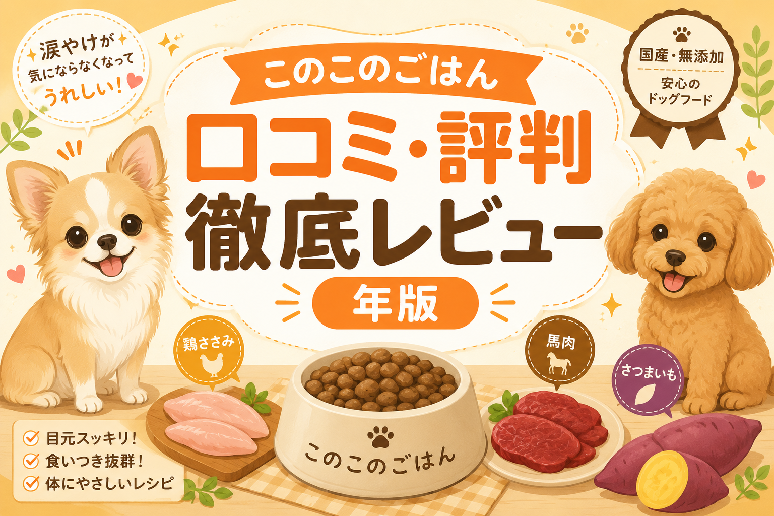 このこのごはんの口コミ評判を徹底レビュー