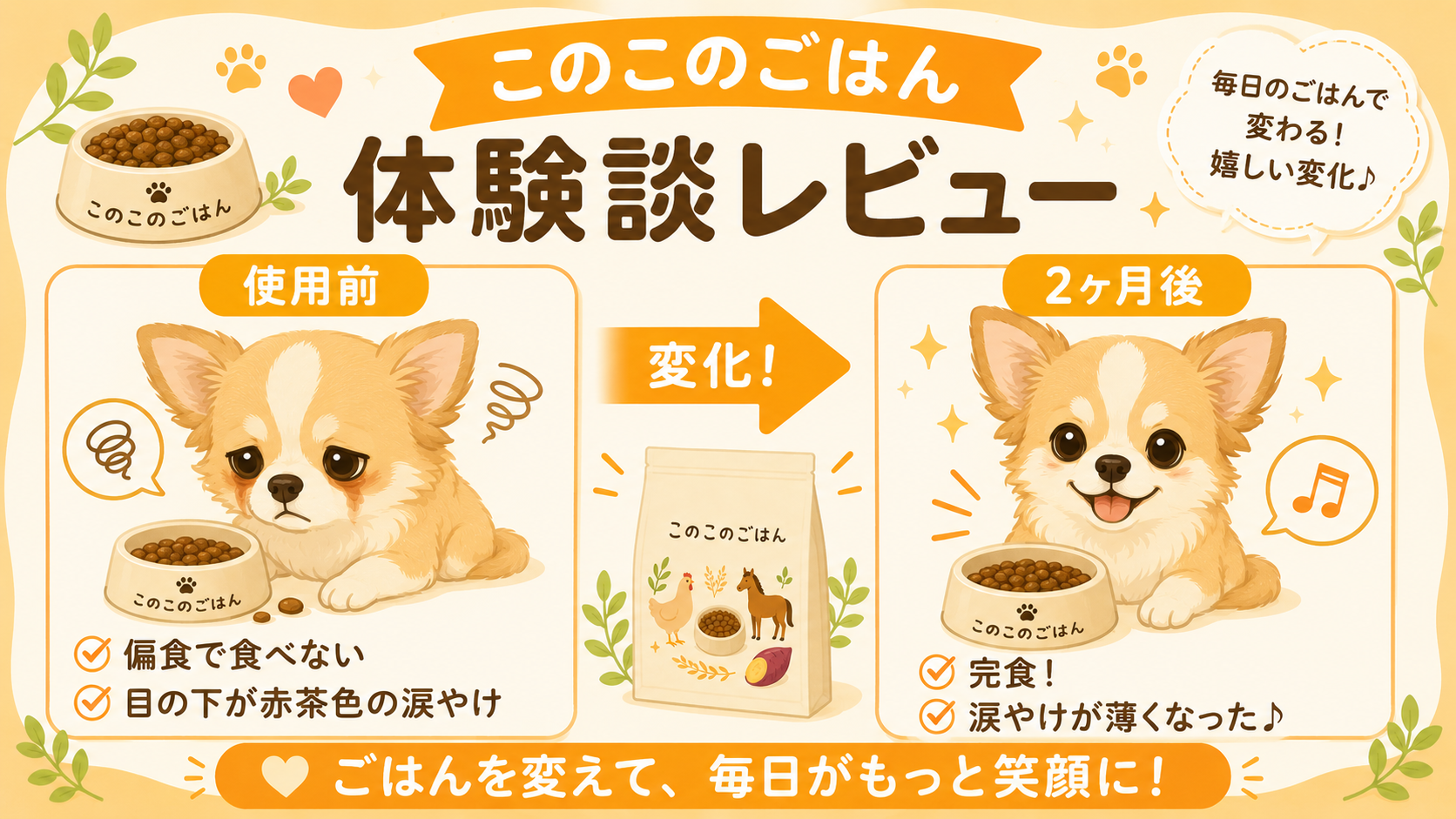 このこのごはん体験談レビュー