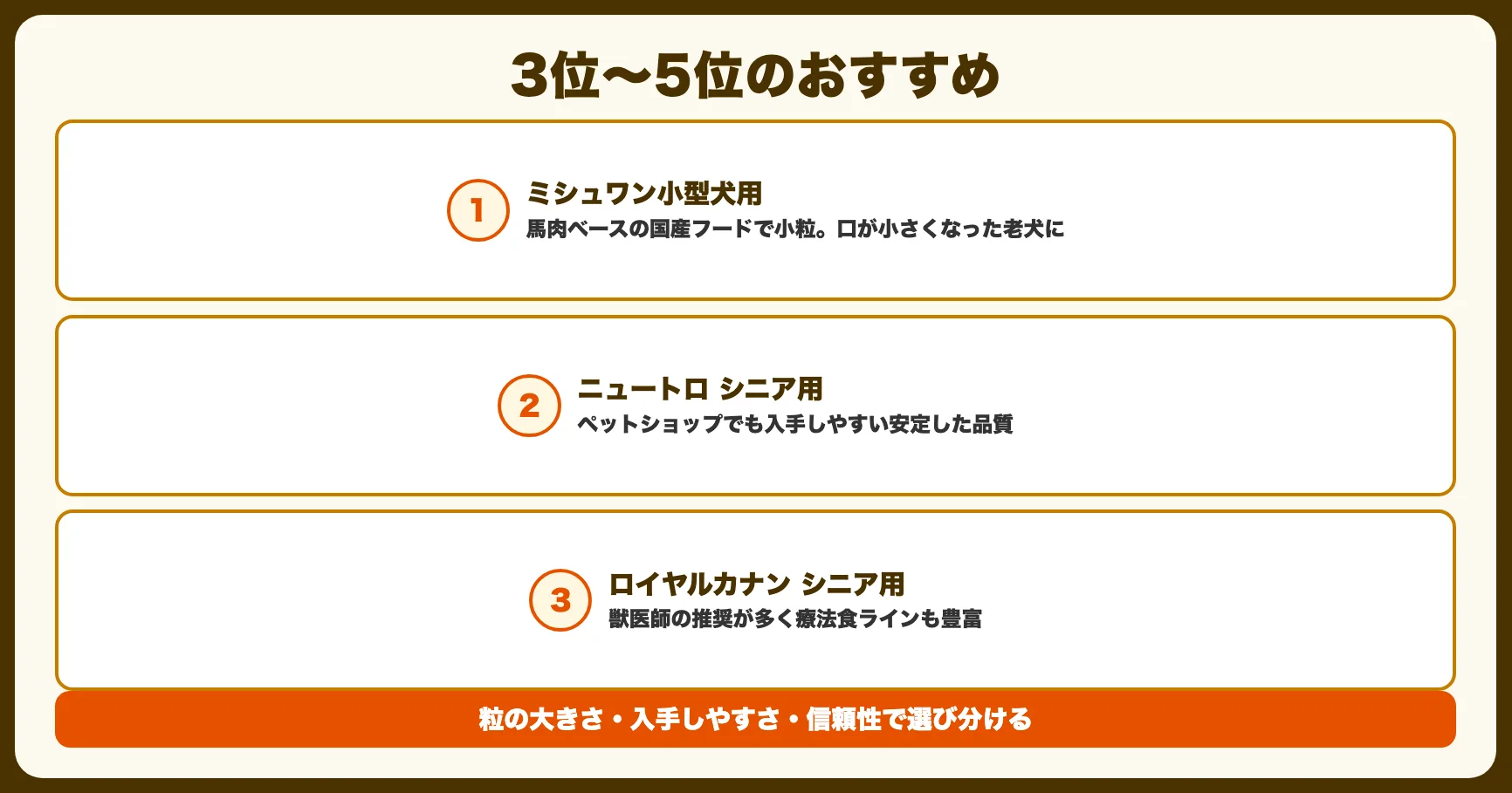 3位〜5位：その他のおすすめ